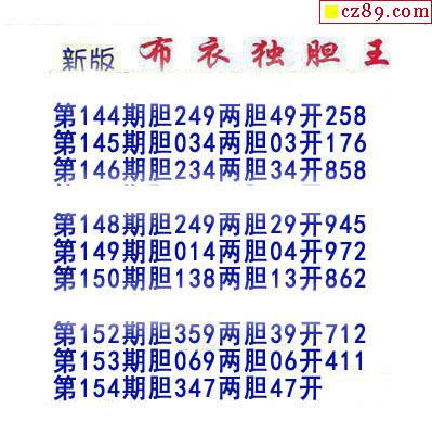 新布衣独胆王图谜
