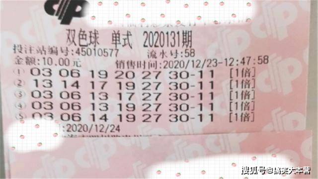 双色球今日开奖号码及开奖结果解析